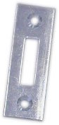 Protiplech (skoba) zapadací k přišroubování rovný K 501, 7 x 25 mm, zinek